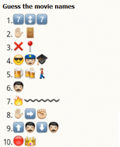 Guess Movie Name Puzzle
