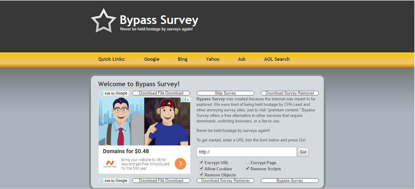 bypass surveys