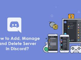 add manage delete server in discord