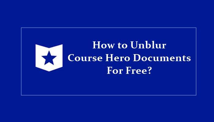 unblur course hero documents