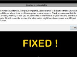 Fix C Windows System32 config systemprofile Desktop Is Unavailable