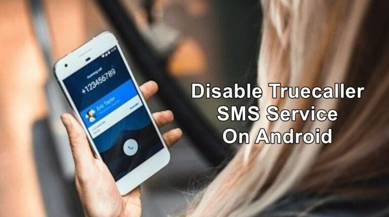 how to disable truecaller sms service on android