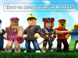 how to drop items in roblox