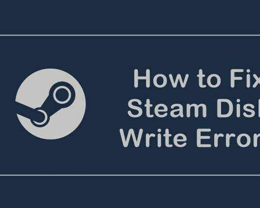 how to fix steam disk write error