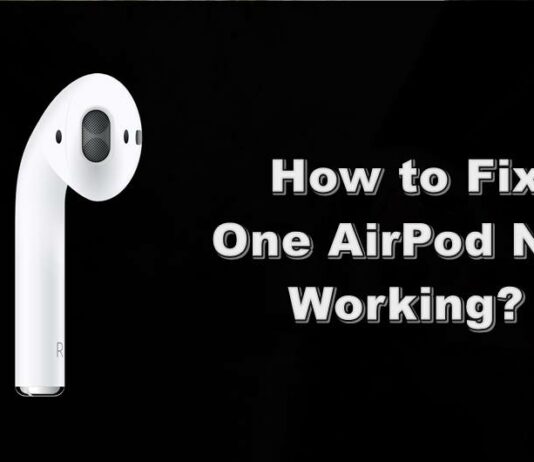 how to fix one airpod not working