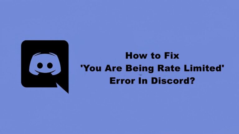 fix you are being rate limited error in discord