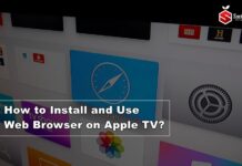 how to install and use web browser on apple tv