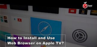 how to install and use web browser on apple tv