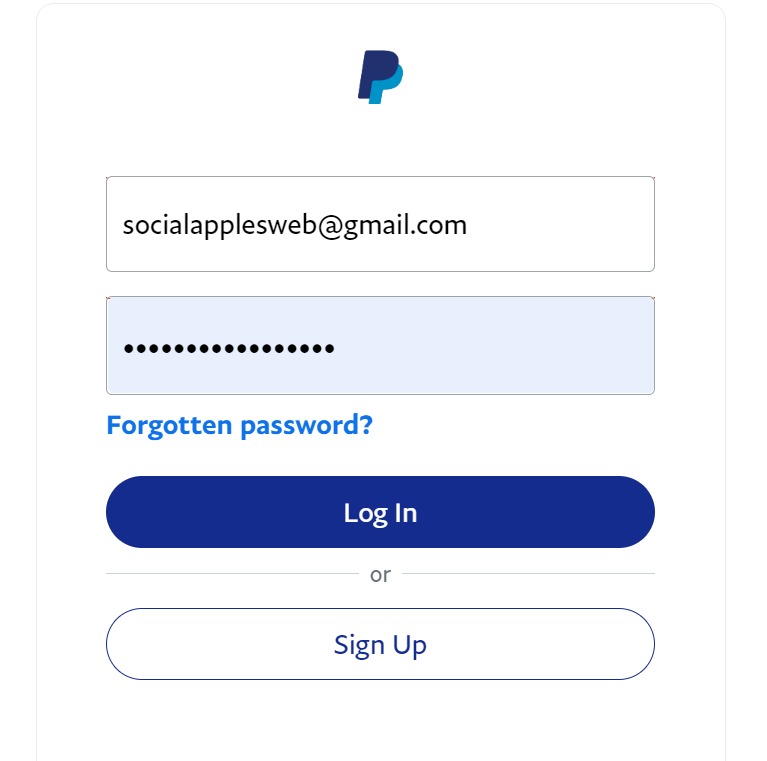 paypal sign in