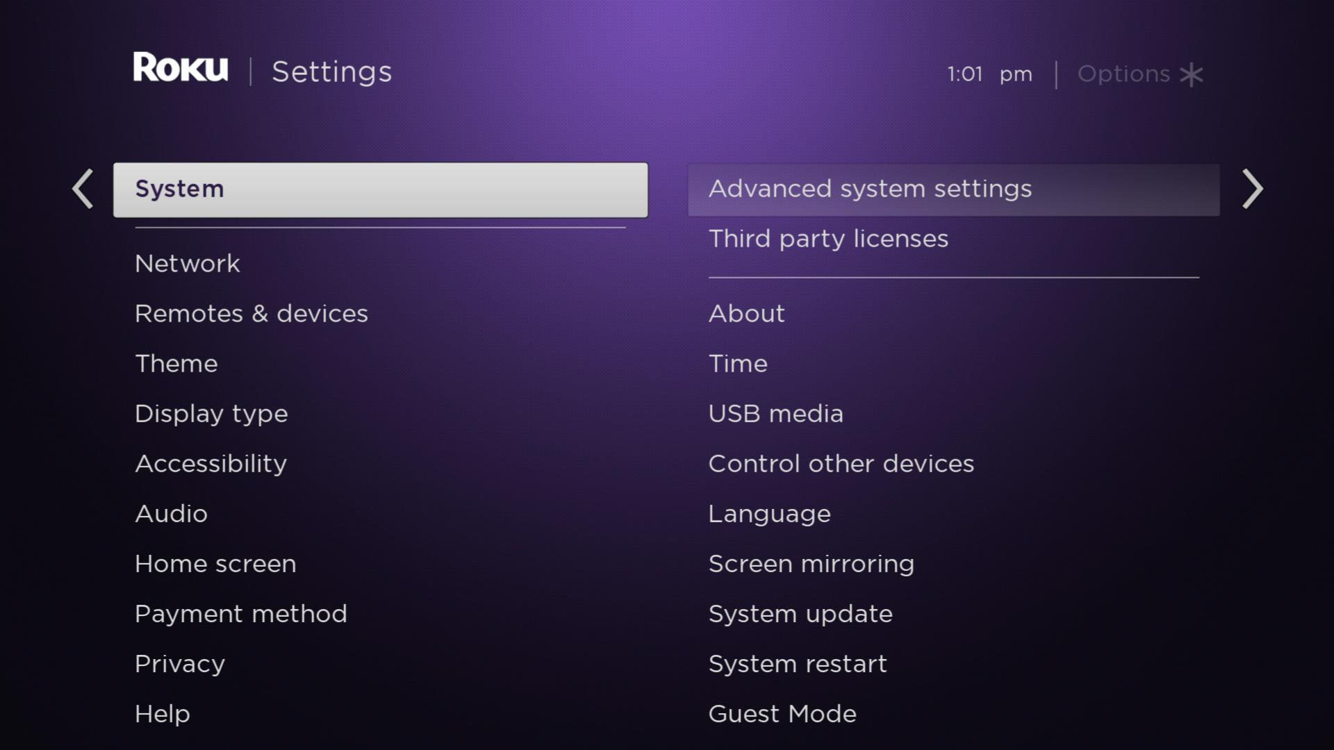 how to factory reset roku device