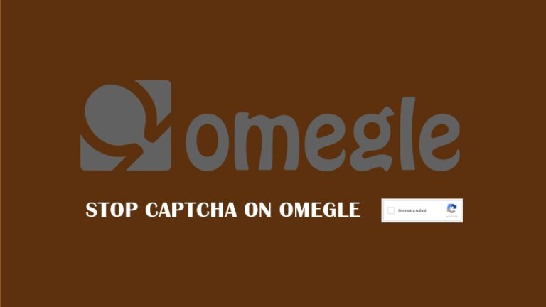 stop captcha on omegle