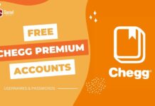 free chegg premium accounts