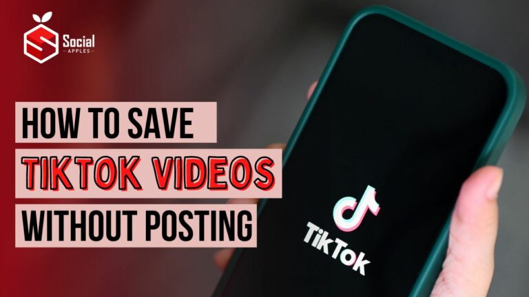How to save tiktok videos without posting