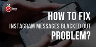 how to fix instagram messages blacked out