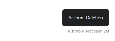 Select Account Deletion option