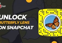 Unlock the Butterflies Lens On Snapchat
