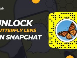 Unlock the Butterflies Lens On Snapchat