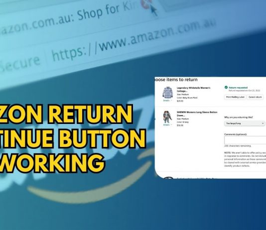 How To Fix Amazon Return Continue Button Not Working