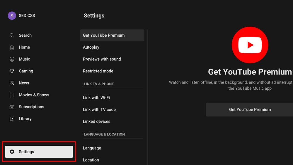 activate youtube tv code