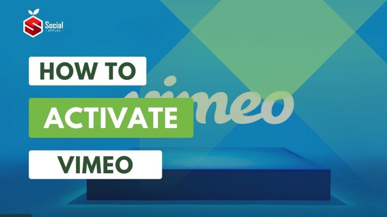How to Activate Vimeo - vimeo.com/activate