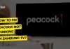 peacock not working on samsung tv