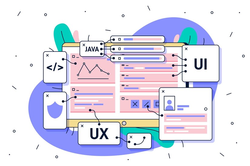 ui ux app development concept