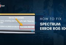 How to Fix Spectrum Error RGE-1001