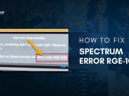How to Fix Spectrum Error RGE-1001