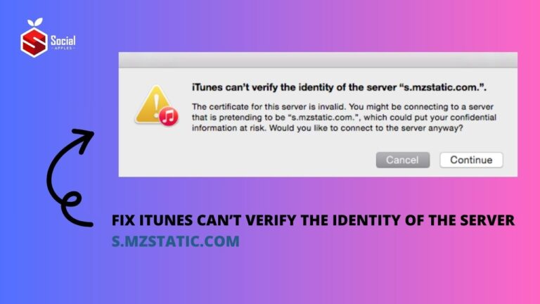 Fix iTunes Can’t Verify the Identity of The Server