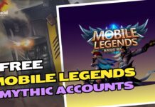 free mobile legends mythic accounts