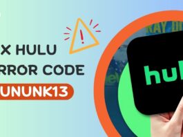Fix Hulu Error Code RUNUNK13