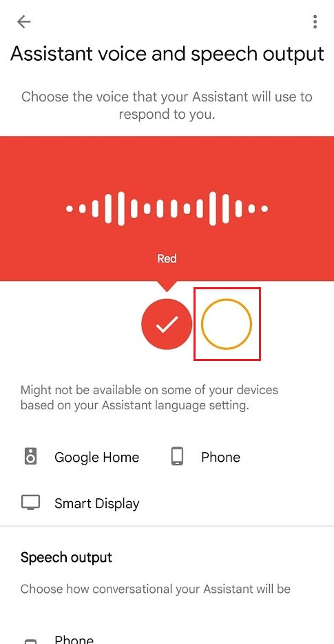 change google assistant voice from female to male