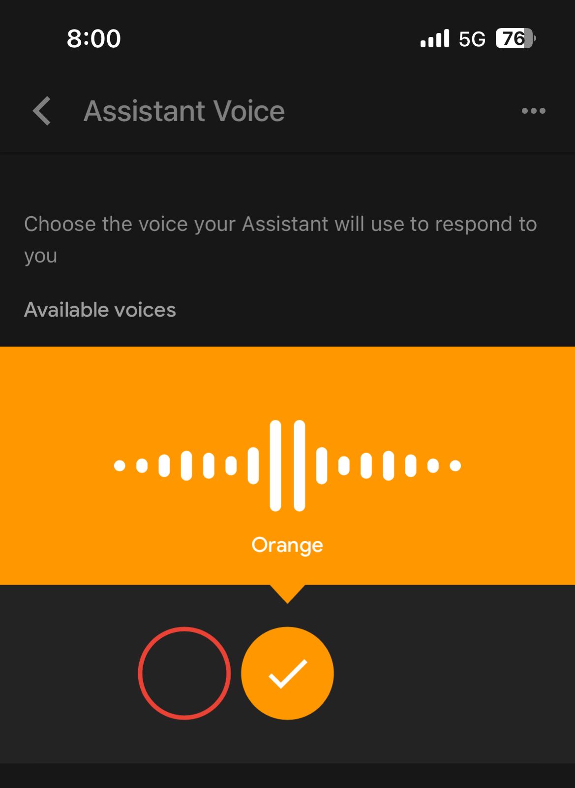 google assistant voice settings iphone