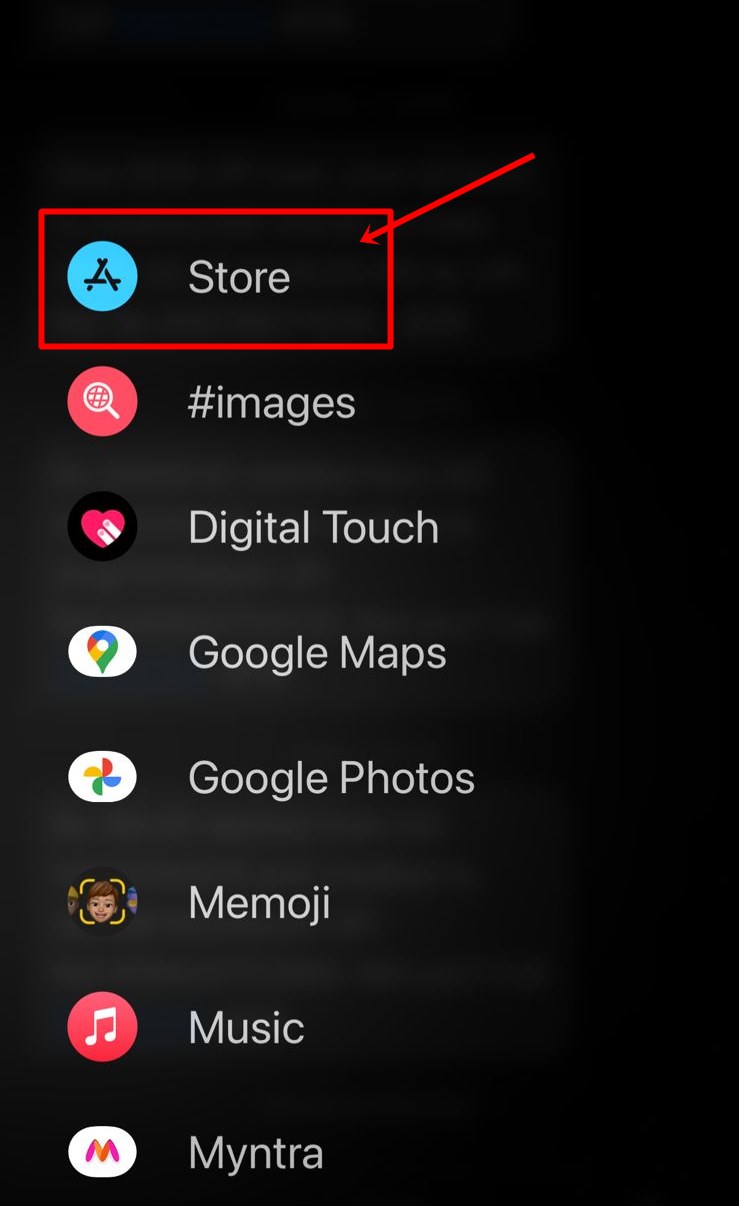find app store imessage